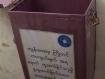 A waste bin especially for used syringes in a university toilet demonstrates how normal heroin use is on the campus.