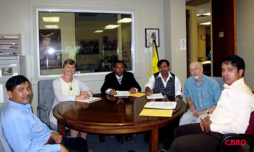 The members of Canadian Burmese Rohingya Organization (CBRO) with coordinators of Amnesty International, Canada