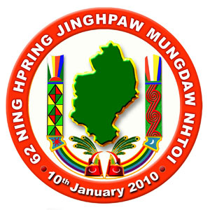 This official logo  was released for 62nd Kachin State Day by the Central Kachin Cultural  Committee based in the state's capital Myitkyina, northern Burma.