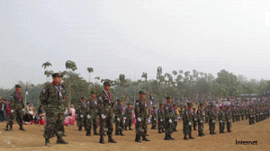 KNU troops