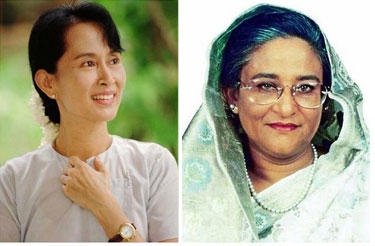 Aung-San-Suu-Kyi--sheikh-hasina