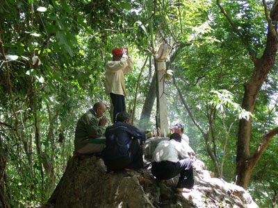 Kayah traditional wine is used during a traditional spiritual celebration.