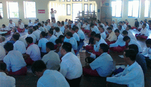 AMDP members gather together during the election campaign in November, 2010