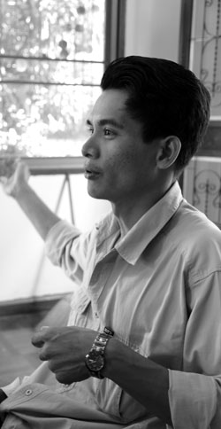 Soe Lwin, now 29, spends his days in Mae Sot waiting to be sent abroad to a third country.