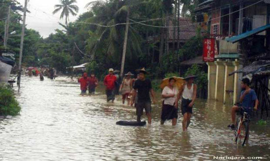 Thandwe-water-flooding-Arakan-state