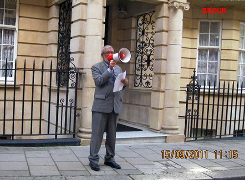 Nurul Islam, President, ARNO delivery keynote speech at “The Rohingya Global Day of Action” Demonstration in London