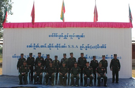  SSA ၏ ၄၈ နှစ်မြောက်အခမ်းအနား၌တွေ့ရသော SSPP ခေါင်းဆောင်များ (ဓါတ်ပုံ- SSPP)