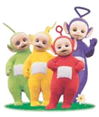  Dipsy, Laa-Laa, Po and Tinky Winky.