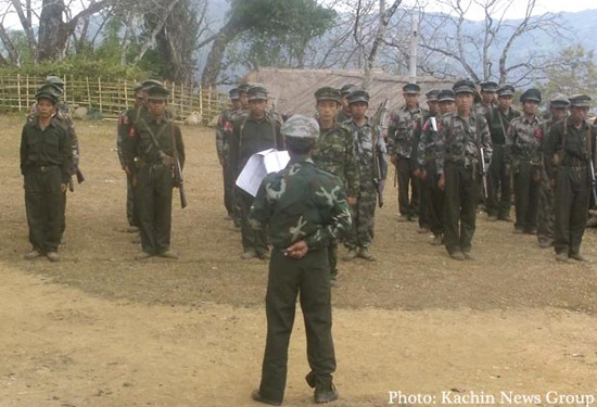 KIA soldiers in Northern Shan State.