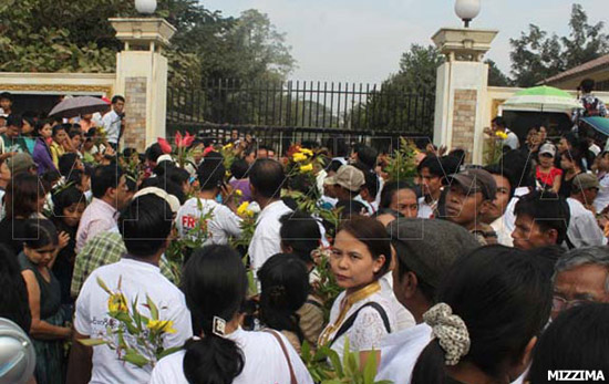 in front of insein prison