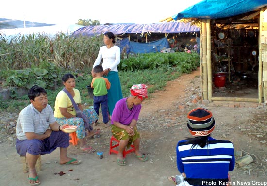 Kachin war refugees who are unofficially sheltering in the camps in Chinese territories.