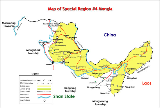 Map of Special Region #4 Mongla