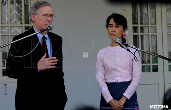 mitch mcconnell and suu kyi