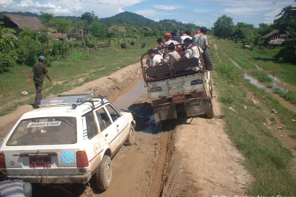 The road which connects Myitkyina and Hpakant jade mine.