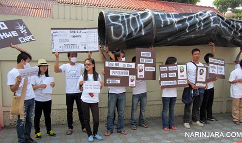 Protest-in-Thai-Stop-shwe-gas-pipelines