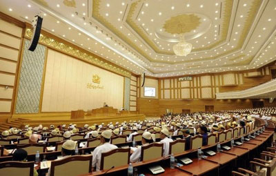 Myanmar-Parliament-inside