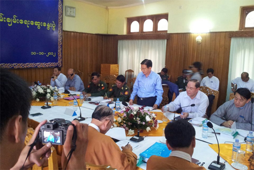 Second Union-level meeting between Naypyitaw and SSPP/SSA in Lashio on 10 October 2012. (Photo: 7 Day News Journal)