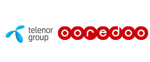 Ooredoo-and-Telenor-logos