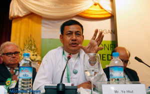 Presidential spokesman Ye Htut