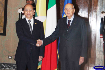 Thein-Sein-meets-with-Italian-President-Giorgeo-Napolitano