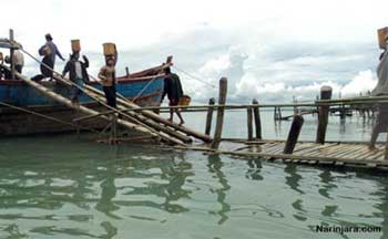 Residents in Madae Island work as day laborers.