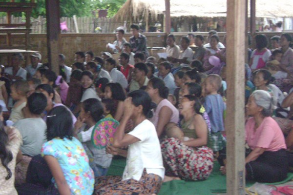 A IDP camp in Jan Mai Kawng Baptist Church near Kachin state capital Myitkyina.