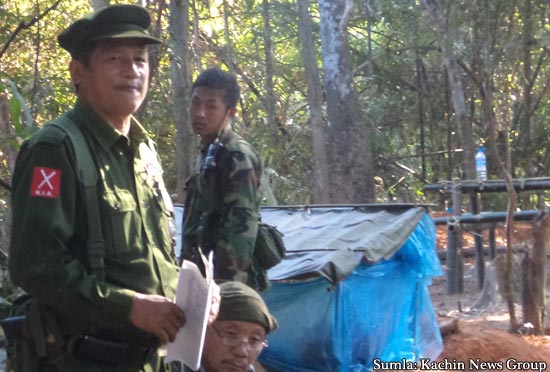 A  KIA front line camp in Waingmaw township, eastern Kachin state.