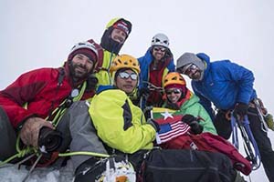 American and Burmese mountain climbers scaled the summit of Kachin state's famous ice capped Gamlang Razi recently with the financial backing of crony Tay Zaw. 