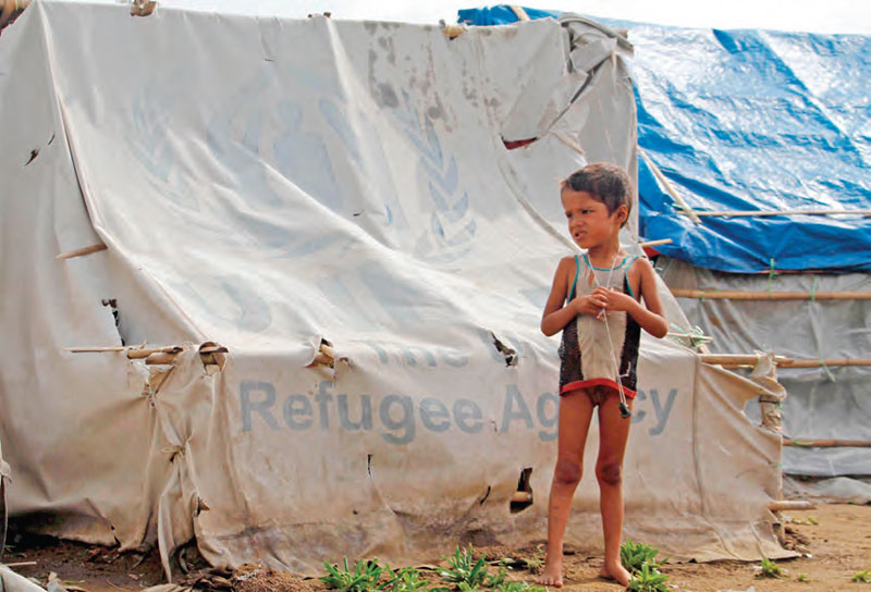 A-refugee-children-in-Rakhine