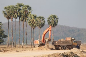 Asia High way road construction in Kawkreik township