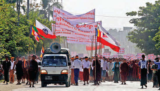 Rakhing-Demonstration