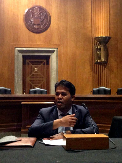 Tun Khin briefing the US senate