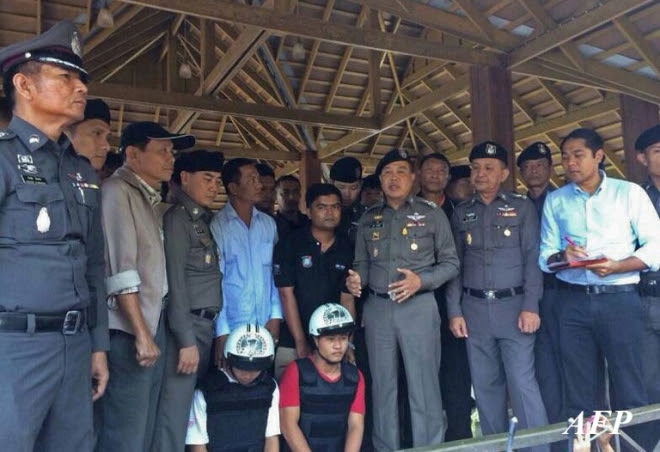 Wardens at the prison where the two Myanmar