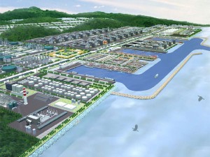 Dawei deep-sea-port project artistic drawing