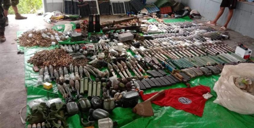 Ammunition seized during the fighting took place on August 5th