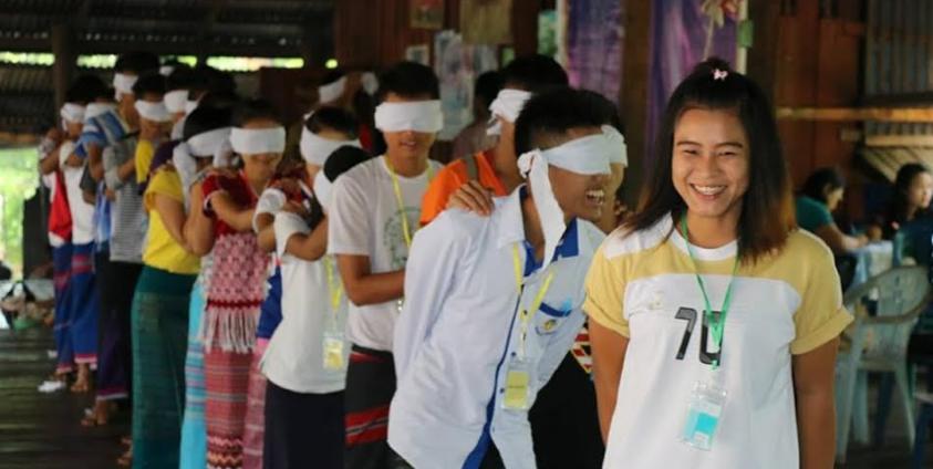 Youths participating in the KYO Youth Empowered Society Camp