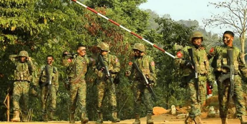 Soldiers from the Arakan Army. Photo: AA