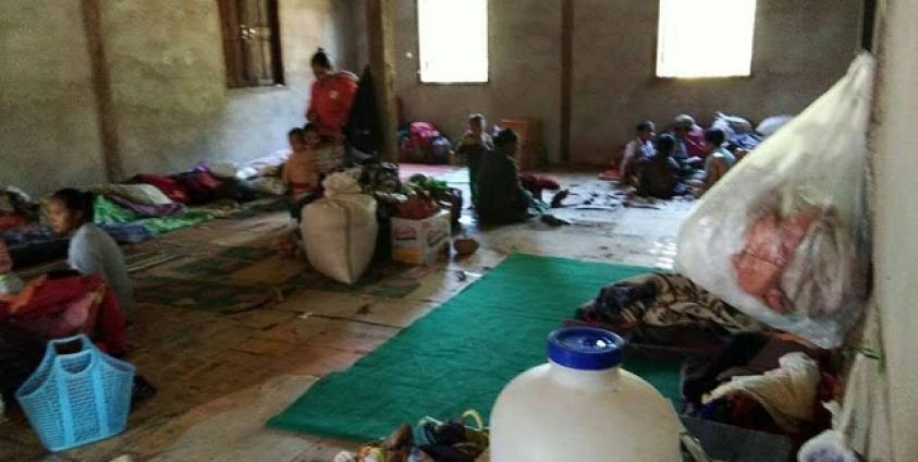 Photo SHAN- one of the displaced camps in Namtu Township