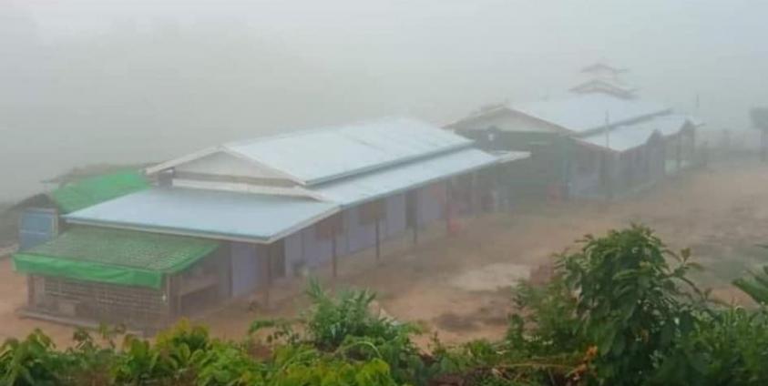 The free school in Khamaung Seik village, Maungdaw Township. (Photo: CJ)