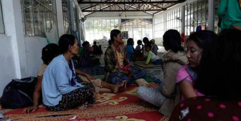 (File) Rakhine ethnic people, who fled from conflict areas, gather at the Dam Mar Yar Ma Monastery temporary camp in Dyi NyaWaddy Ward, Sittwe, Rakhine State, Myanmar, 29 December 2019. Photo: Nyunt Win/EPA