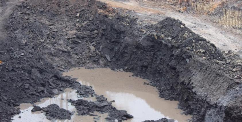 Coal mining site in Mong Kung Township