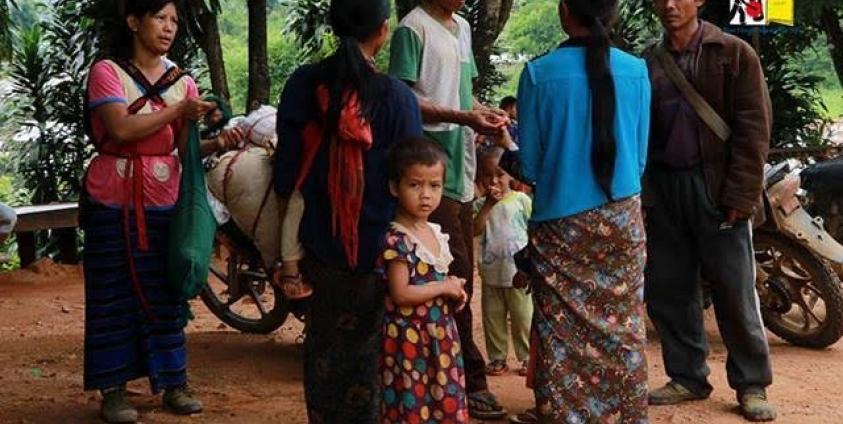 The fleeing residents who have arrived in Namtu