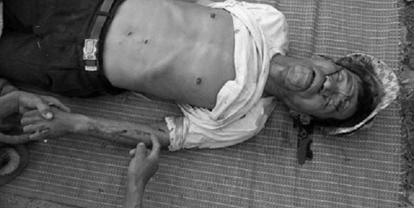 Sai Sarng Pe dead body at the scene on February 26