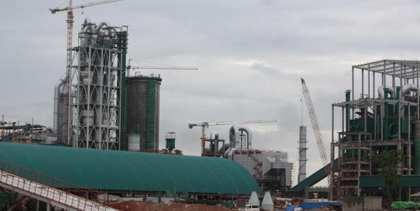 The Mawlamyine Cement Limited factory in Kyaikmaraw Township (Photo – Mon Htaw).