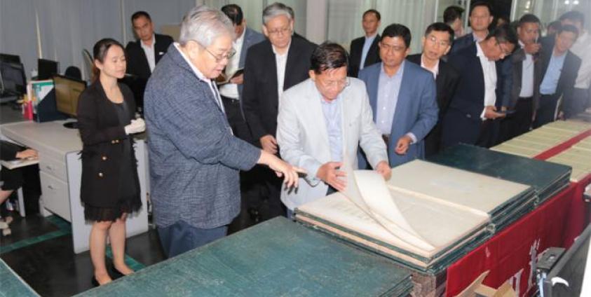 Myanmar Tatmadaw delegation led by Senior General Min Aung Hlaing visits Marsun Public Company Ltd, I Group Ltd for observing shipbuilding tasks and I Group Ltd. for e-education tasks. Photo: seniorgeneralminaunghlaing.com.mm