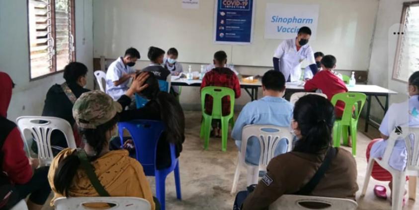 A Vaccination Campaign Taking Place in an Ethnic Armed Organization Area. (Photo-CTF)