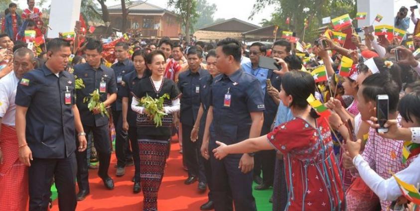 Daw  Aung San Suu Kyi’s trip to Karen State (MOI)