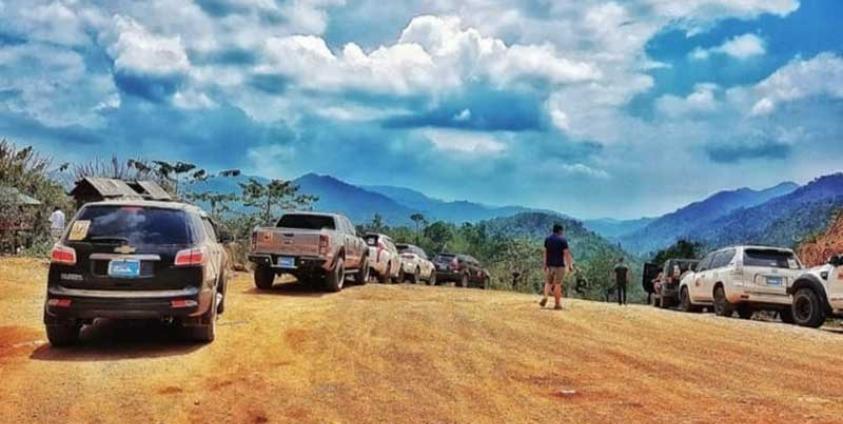 Photo shows a section of the Dawei-Htee Khee road in southeast Myanmar. (Photo: CJ)