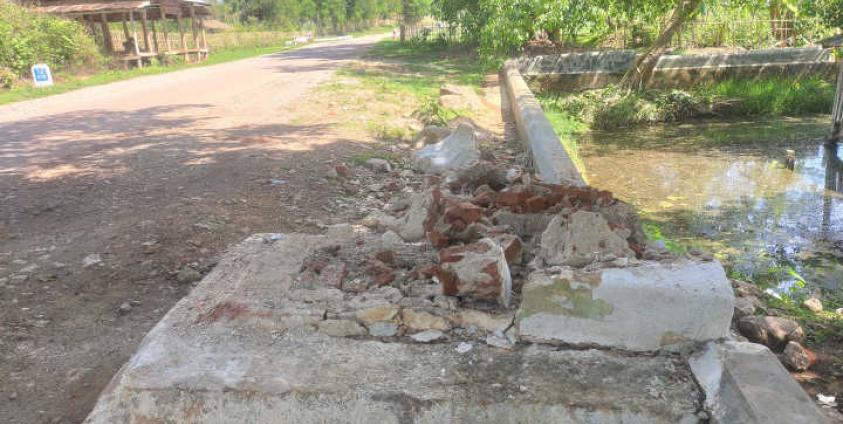 Duck Statue damage at Mongnai by Sai Mg Gyi