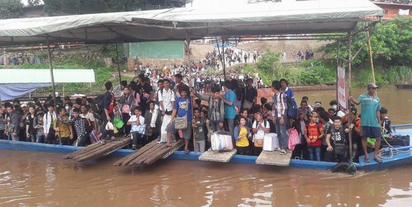 Myanmar migrant workers return from Thailand (photo: Internet)